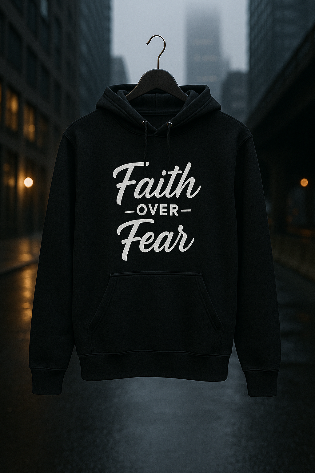 Faith Over Fear Premium Midweight Hoodie