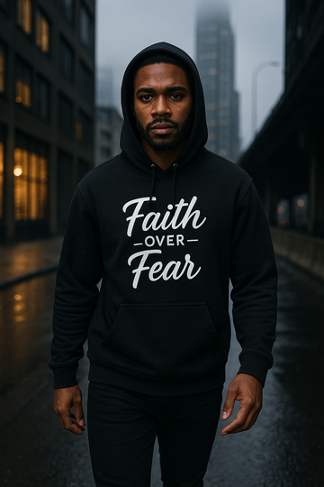 Faith Over Fear Premium Midweight Hoodie