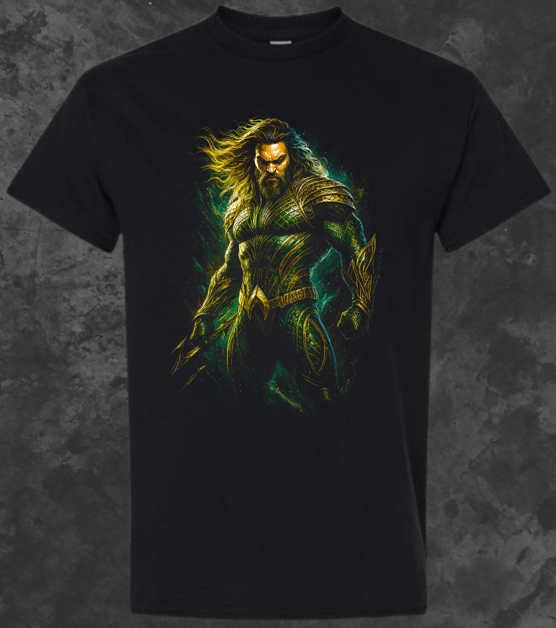 Halftone Aquaman Adult T-Shirt (S to XL)
