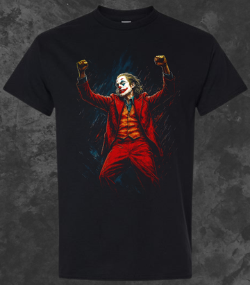 Halftone Joker Dance Adult T-Shirt (S to XL)