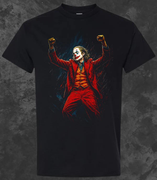 Halftone Joker Dance Adult T-Shirt (S to XL)