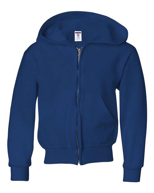 Jerzees 993BR – Youth NuBlend® Full-Zip Hooded Sweatshirt
